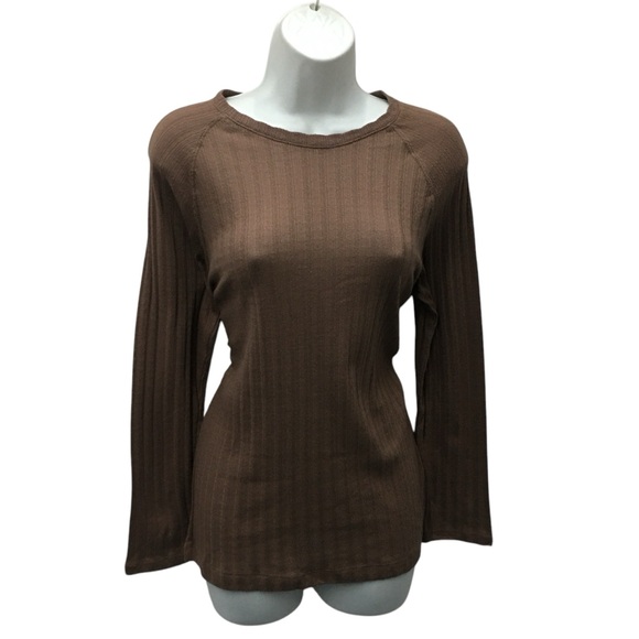Jaclyn Smith Knit Brown Lightweight Raglan Top - Women’s Small NWOT - Picture 7 of 13